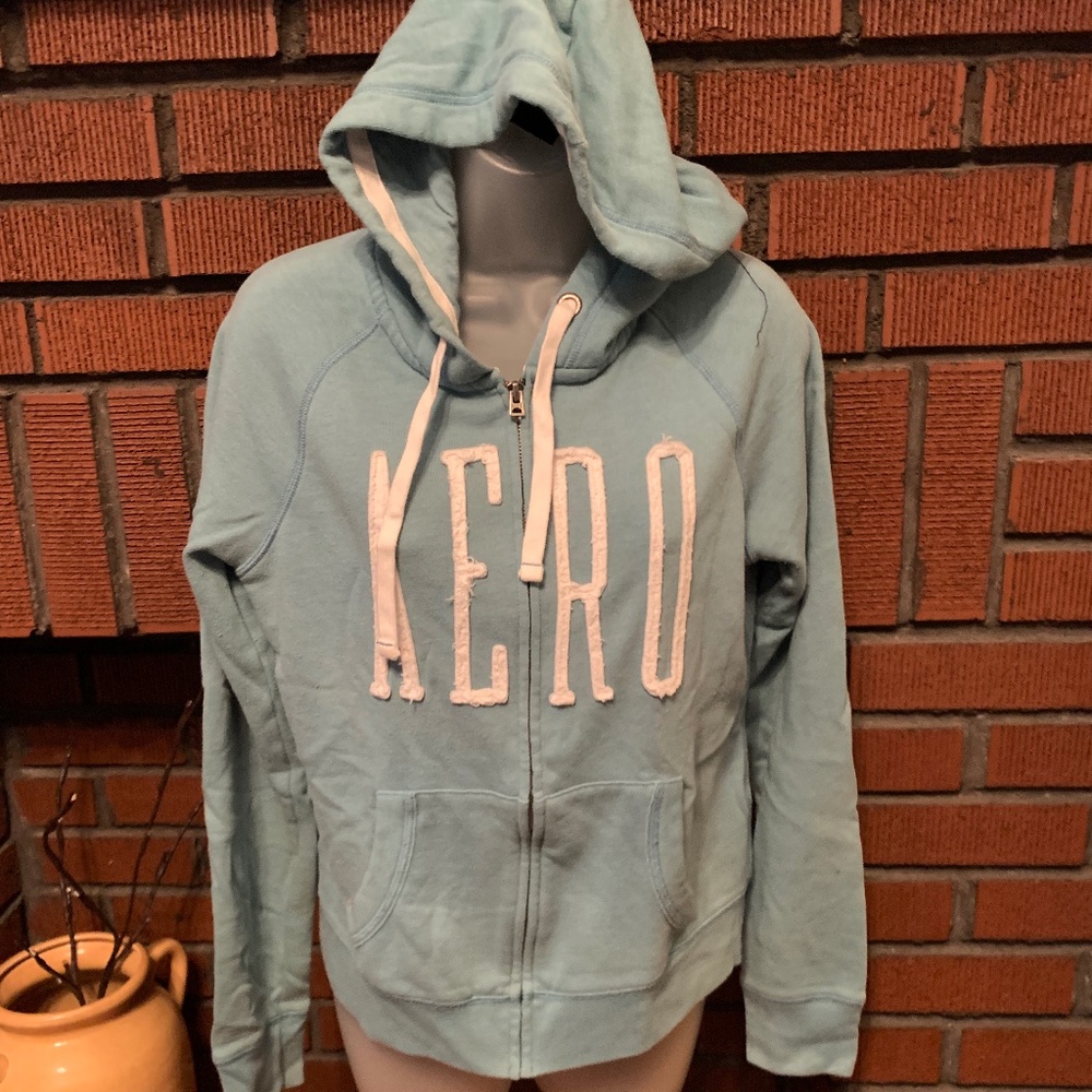 "Aeropostale" hoodie, zip front, M